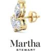 imageMartha Stewart 3 Carat Lab Grown Diamond Cluster Stud Earrings Marquise Round Pear Shapes in 14K Goldyellowgold