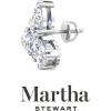 imageMartha Stewart 3 Carat Lab Grown Diamond Cluster Stud Earrings Pear Shapes in 14K Goldwhitegold