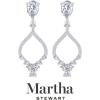 imageMartha Stewart 3 Carat Lab Grown Diamond Drop Earrings In 14 Karat Gold Lab Grown Diamond Earringswhitegold