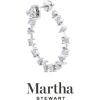 imageMartha Stewart 3 Carat Lab Grown Diamond Hoop Earrings 14 Karat Gold Diamond Hoop Earrings for Women Fancywhitegold