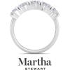 imageMartha Stewart 3 Carat Lab Grown Diamond Ring Five Stone Diamond Engagement Ring in 14 Karat Goldwhitegold