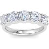 imageMartha Stewart 3 Carat Lab Grown Diamond Ring Five Stone Diamond Engagement Ring in 14 Karat Goldwhitegold