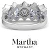 imageMartha Stewart 3 Carat Lab Grown Diamond Ring Five Stone Diamond Engagement Ring in 14 Karat Goldwhitegold