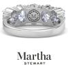 imageMartha Stewart 3 Carat Lab Grown Diamond Ring Five Stone Diamond Engagement Ring in 14 Karat Goldwhitegold