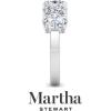 imageMartha Stewart 3 Carat Lab Grown Diamond Ring Five Stone Diamond Engagement Ring in 14 Karat Goldwhitegold