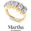 imageMartha Stewart 3 Carat Lab Grown Diamond Ring Five Stone Diamond Engagement Ring in 14 Karat Goldyellowgold