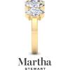 imageMartha Stewart 3 Carat Lab Grown Diamond Ring Five Stone Diamond Engagement Ring in 14 Karat Goldyellowgold