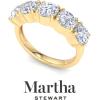 imageMartha Stewart 3 Carat Lab Grown Diamond Ring Five Stone Diamond Engagement Ring in 14 Karat Goldyellowgold
