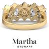 imageMartha Stewart 3 Carat Lab Grown Diamond Ring Five Stone Diamond Engagement Ring in 14 Karat Goldyellowgold