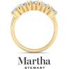 imageMartha Stewart 3 Carat Lab Grown Diamond Ring Five Stone Diamond Engagement Ring in 14 Karat Goldyellowgold