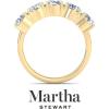imageMartha Stewart 3 Carat Lab Grown Diamond Ring Five Stone Diamond Engagement Ring in 14 Karat Goldyellowgold