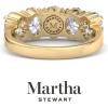 imageMartha Stewart 3 Carat Lab Grown Diamond Ring Five Stone Diamond Engagement Ring in 14 Karat Goldyellowgold