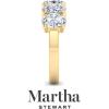 imageMartha Stewart 3 Carat Lab Grown Diamond Ring Five Stone Diamond Engagement Ring in 14 Karat Goldyellowgold