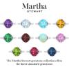 imageMartha Stewart 4 12 Carat Oval Shape Gemstone Ring with Lab Grown Diamonds in Sterling Silver Choose Your GemstoneSapphire