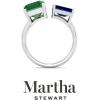 imageMartha Stewart 4 12 Carat Two Stone Gemstone Ring For Women in Sterling Silver Gemstone Jewelry For WomenOption 1