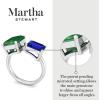 imageMartha Stewart 4 12 Carat Two Stone Gemstone Ring For Women in Sterling Silver Gemstone Jewelry For WomenOption 1