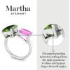 imageMartha Stewart 4 12 Carat Two Stone Gemstone Ring For Women in Sterling Silver Gemstone Jewelry For WomenOption 2