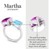 imageMartha Stewart 4 12 Carat Two Stone Gemstone Ring For Women in Sterling Silver Gemstone Jewelry For WomenOption 3