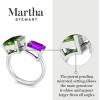 imageMartha Stewart 4 12 Carat Two Stone Gemstone Ring For Women in Sterling Silver Gemstone Jewelry For WomenOption 5
