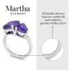 imageMartha Stewart 4 34 Carat Two Stone Gemstone Ring For Women in Sterling Silver Gemstone Jewelry For WomenOption 1