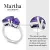 imageMartha Stewart 4 34 Carat Two Stone Gemstone Ring For Women in Sterling Silver Gemstone Jewelry For WomenOption 1