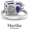 imageMartha Stewart 4 34 Carat Two Stone Gemstone Ring For Women in Sterling Silver Gemstone Jewelry For WomenOption 1