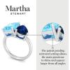 imageMartha Stewart 4 34 Carat Two Stone Gemstone Ring For Women in Sterling Silver Gemstone Jewelry For WomenOption 2