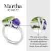 imageMartha Stewart 4 34 Carat Two Stone Gemstone Ring For Women in Sterling Silver Gemstone Jewelry For WomenOption 4