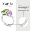 imageMartha Stewart 4 34 Carat Two Stone Gemstone Ring For Women in Sterling Silver Gemstone Jewelry For WomenOption 5