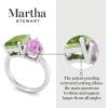 imageMartha Stewart 4 34 Carat Two Stone Gemstone Ring For Women in Sterling Silver Gemstone Jewelry For WomenOption 5