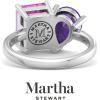imageMartha Stewart 4 34 Carat Two Stone Gemstone Ring For Women in Sterling Silver Gemstone Jewelry For WomenOption 6