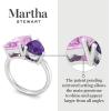 imageMartha Stewart 4 34 Carat Two Stone Gemstone Ring For Women in Sterling Silver Gemstone Jewelry For WomenOption 6