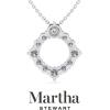 imageMartha Stewart 4 Carat Lab Grown Diamond Circle Necklace In 14 Karat Gold Lab Grown Diamond Necklace For Womenwhitegold