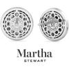 imageMartha Stewart 4 Carat Lab Grown Diamond Halo Stud Earrings In 14K Gold Lab Grown Diamond Earrings for Womenwhitegold