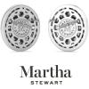 imageMartha Stewart 4 Carat Lab Grown Diamond Halo Stud Earrings In 14K Gold Oval Shape Lab Grown Diamond Earrings for Womenwhitegold