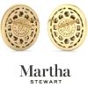 imageMartha Stewart 4 Carat Lab Grown Diamond Halo Stud Earrings In 14K Gold Oval Shape Lab Grown Diamond Earrings for Womenyellowgold