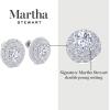 imageMartha Stewart 4 Carat Lab Grown Diamond Halo Stud Earrings In 14K Gold Pear Shape Lab Grown Diamond Earrings for Womenyellowgold