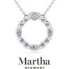 imageMartha Stewart 4 Carat Lab Grown Diamond Marquise and Round Circle Necklace In 14 Karat Gold Lab Grown Diamond Necklace For Womenwhitegold