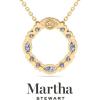 imageMartha Stewart 4 Carat Lab Grown Diamond Marquise and Round Circle Necklace In 14 Karat Gold Lab Grown Diamond Necklace For Womenyellowgold