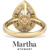 imageMartha Stewart 4 Carat Lab Grown Diamond Ring Halo Diamond Engagement Ring in 14 Karat Goldyellowgold