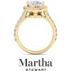 imageMartha Stewart 4 Carat Lab Grown Diamond Ring Halo Diamond Engagement Ring in 14 Karat Goldyellowgold