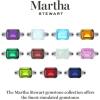 imageMartha Stewart 5 12 Carat Emerald Cut Gemstone Ring with Lab Grown Diamonds in Sterling Silver Choose Your GemstoneCitrine