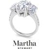 imageMartha Stewart 5 12 Carat Lab Grown Diamond Ring Three Stone Plus Diamond Engagement Ring in 14 Karat Goldwhitegold