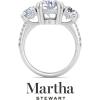 imageMartha Stewart 5 12 Carat Lab Grown Diamond Ring Three Stone Plus Diamond Engagement Ring in 14 Karat Goldwhitegold