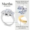 imageMartha Stewart 5 12 Carat Lab Grown Diamond Ring Three Stone Plus Diamond Engagement Ring in 14 Karat Goldwhitegold