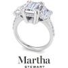 imageMartha Stewart 5 12 Carat Lab Grown Diamond Ring Three Stone Plus Diamond Engagement Ring in 14 Karat Goldwhitegold
