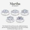 imageMartha Stewart 5 12 Carat Lab Grown Diamond Ring Three Stone Plus Diamond Engagement Ring in 14 Karat Goldwhitegold