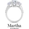 imageMartha Stewart 5 12 Carat Lab Grown Diamond Ring Three Stone Plus Diamond Engagement Ring in 14 Karat Goldwhitegold