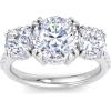 imageMartha Stewart 5 12 Carat Lab Grown Diamond Ring Three Stone Plus Diamond Engagement Ring in 14 Karat Goldwhitegold