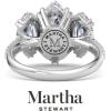 imageMartha Stewart 5 12 Carat Lab Grown Diamond Ring Three Stone Plus Diamond Engagement Ring in 14 Karat Goldwhitegold